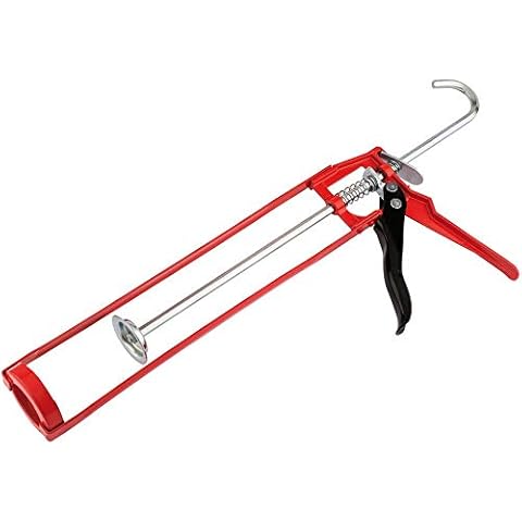 Draper 16237 Red Caulking Gun with Steel Frame Cover