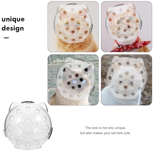 Casco transparente para gatos de material ABS resistente de alta gama 4