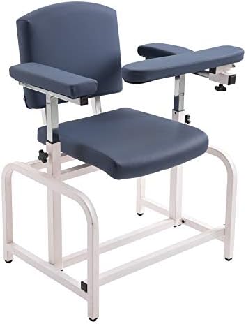medycare Comfortable Lab Draw Chair for Lab Spa and Treatment Room… (Blue, Normal)
