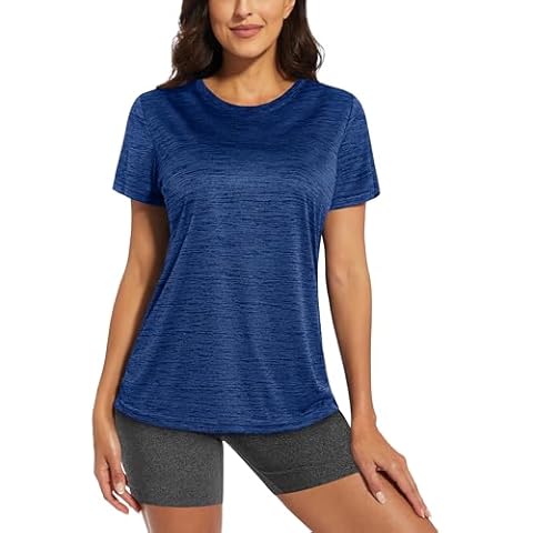 TACVASEN Women's Quick Dry Yoga T-Shirt Cover