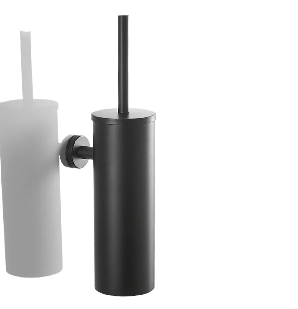 Scopini per WC, Set scopino WC in acciaio inox con supporto forato a parete multicolore