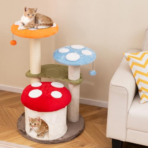 PETSITE Árbol para Gatos Multifuncional 35 Pulgadas miniatura 2