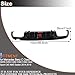 MCARCAR KIT Rear Diffuser for Mercedes Benz C Class W205 C200 C250 C300 C350 C400 Sport C43 AMG Sedan 2015-2021 PP Under Bumper Chin Diffuser Lip Splitter with Exhaust Tips