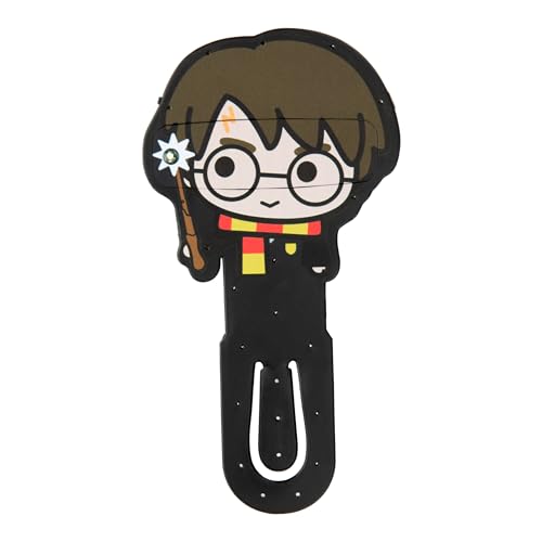 Paladone Harry-Potter-LED-Leselampe und Lesezeichen, zum Anklipsen, offiziell lizenziert, Hogwarts-Buchzubehör für Popkultur-Fans, Kinder, Teenager, Erwachsene, batteriebetriebene Minilampe