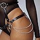 FLUTOY Harness Damen Leder,Body Harness Sexy Dessous Damen für Sex,Domina Outfit Damen Unterwäsche Reizwäsche hochwertig erotisch BDSMs Dessous Kinky Outfit Woman (T3)