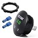 Produktbild Wasserdichtes Voltmeter, Digital Anzeige Spannungsprüfer LED Rund für DC 12V-24V Auto Motorrad RV Truck - Grün