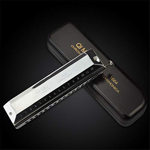 Harmonica Deluxe Harmonica Chromatique Professionnelle avec Bouton 16 Trous 64 Tons Clé C pour Débutants Band Player… - Les Beatles, Paul McCartney, John Lennon, RIngo Starr, George Harrison Harmonica Deluxe Harmonica Chromatique Professionnelle avec Bouton 16 Trous 64 Tons Clé C pour Débutants Band Player… – Image 3
