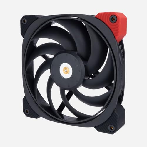 Image of InWin DN140PRO PWM, 140mm Premium Quiet Fan, Pro Grade Static Pressure Fan, Three-Phase Motor, Metallic Screw Thread, PWM, FDB with Copper Bearing Shield, 4-Pin (120mm, Black), up to 1800rpm