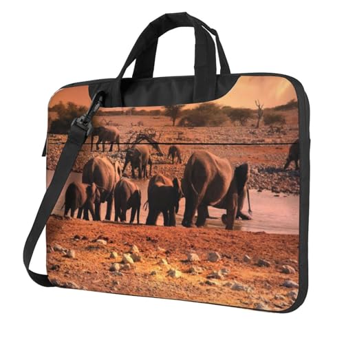 Sac ordinateur portable 13 pouces bandoulière imprimé nature sacoche mixte pratique