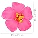 PRETYZOOM 10pcs Hibiscus Flowers Artificial Tropical Faux Flowers Pink Hibiscus Flower Vivid Flowers DIY Craft Tabletop Decoration Theme Hair Accessory