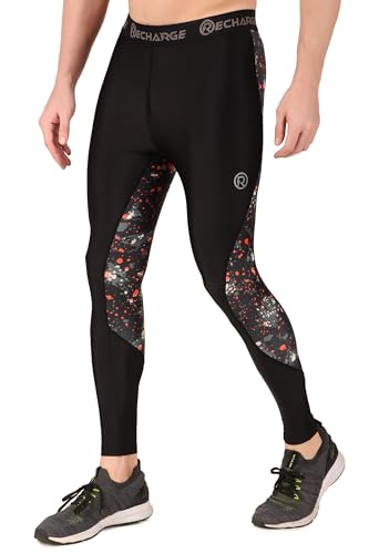 Image of ReDesign Apparels Recharge Men Polyester Sports Compression Pant /Legging /Full Tights