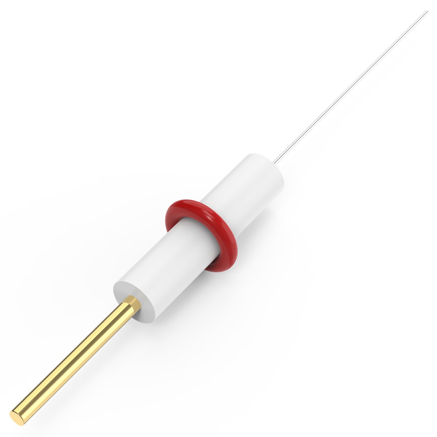 Labasics Electrodo de Platino, 37 mm Pureza Pt Celda Electrolítica con Electrodo de Platino y Cuerpo de PTFE Electrodo Auxiliar para Celda Electrolítica Labasics, 0,5 mm