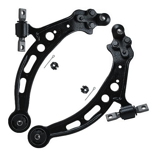 Image of Detroit Axle - 8pc Front End Kit for 92-01 Toyota Camry Lexus ES300, 95-97 Avalon, Lower Control Arms Tie Rods Boots 1992 1993 1994 1995 1996 1997 1998 1999 2000 2001 Replacement