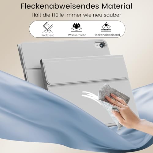 GKABXY Hülle mit Tastatur für iPad A16 11/10 Generation 2025/2022, 11/10.9" – Ansicht 4