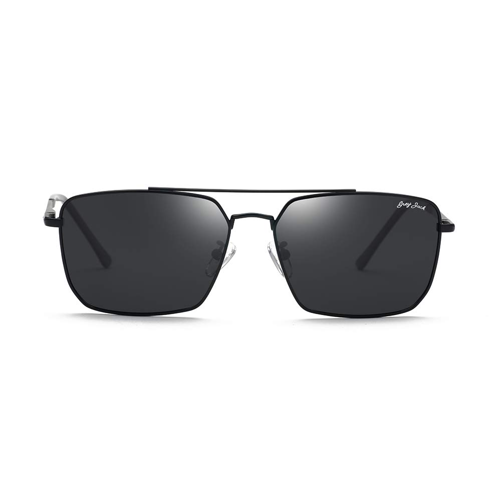 grey jack Polarized Polygon Sunglasses for Men Women,Stylish Metal Frame Sunglasses 1272-picture-45