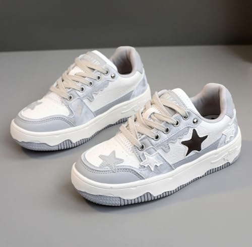 Star Shoes Cute Sneakers Walking Sneakers for Women 2025 New Y2K Aesthetic Cute Big Toe Anti-Slip Comfort US 5-7.52