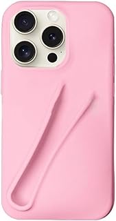 miuhuy Lip Gloss - Funda de Silicona líquida para iPhone 11, protección de cámara con Forro de Microfibra para iPhone 11, Color Rosa