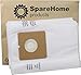 SpareHome 10 Bolsas para Aspirador compatibles con aspirador Taurus: | Auris | Micra | 1800 Compact | Focus 2500