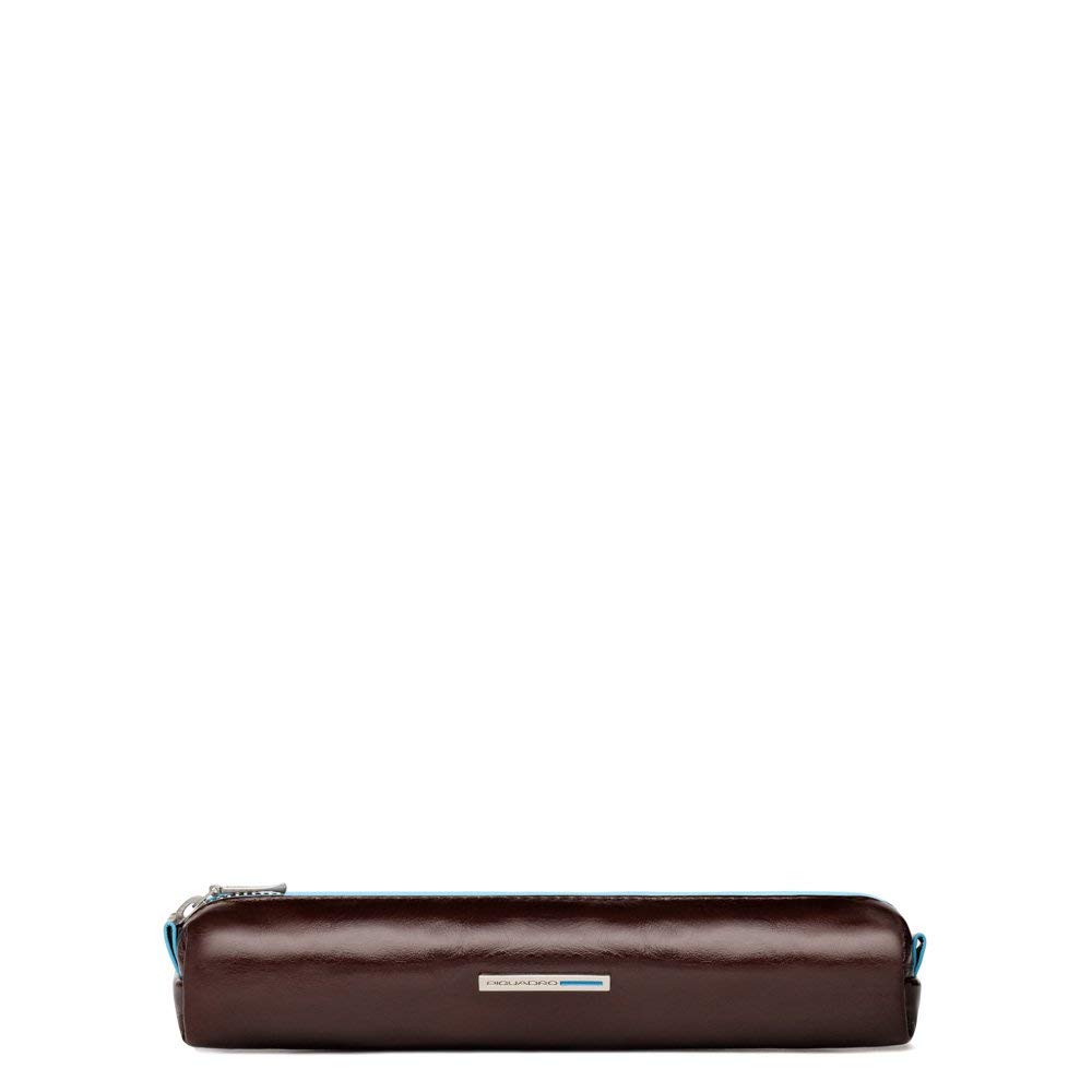 Piquadro Astuccio Porta Penne in Pelle, Unisex Adults’ Travel Accessory- Packing Organizer, Mogano,