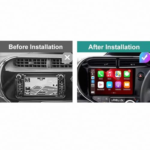 Autoradio portátil Car Play 2 DIN para Toyota Prius C 2018-2020 con Android Auto 2