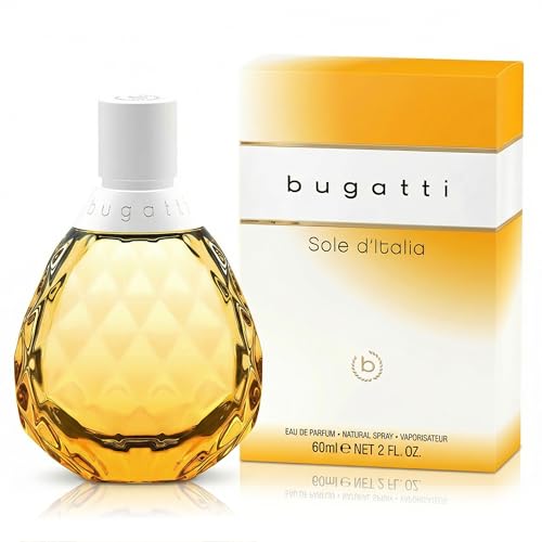 bugatti Parfüm Damen Sole d’Italia EdP 60ml I Sommerliches Damen Parfüm mit Nuancen aus Mandarine, weißen Blüten und Moschus I Ein Hauch Italien in einem Eau de Parfum Damen, frisch & belebend