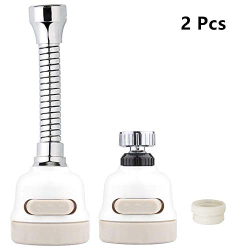 360° Rotatable Sink Sprayer Head, Universal Kitchen Sink Faucet Water Spray Nozzle Head, 3 Modes Adjustment