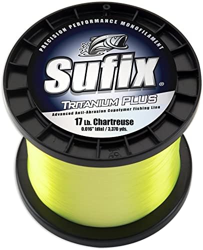 Sufix Tritanium Plus 1-Pound Spool Size Fishing Line (Chartreuse, 14-Pound)