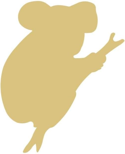 Koala Cutout Unfinished Wood Zoo Theme Kids Nursery Decor Wildlife MDF Shape Canvas Style 1 (18)