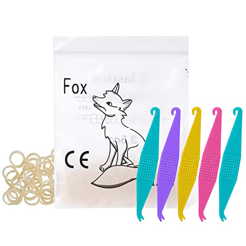 Lvchen 500 Pcs/5 Packs Orthodontic Elastic Rubber Bands Braces Dental Rubber Traction Ring Gap Teeth Bands Professional For Dentist And Dental Hospital With Free Elastic Placers #TOP17