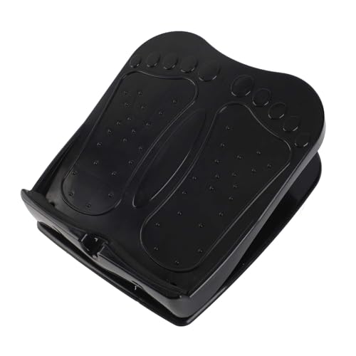 Almeigrity Tabla Inclinada Ajustable Tabla de Equilibrio Placa de Cordones Pedal de Fitness para Entrenamiento de Estiramiento de Piernas (Negra)