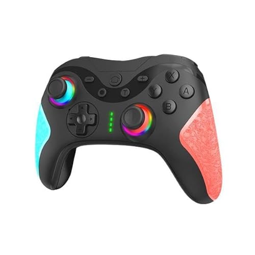 �y2024�N�ŐV�zSwitch �X�C�b�` �R���g���[���[ TURBO�A�� �}�N���@�\ 1000mAh ��e�� �w�ʃ{�^���t�� Bluetooth �����ڑ� 9�FRGB���C�g ���{��������t��