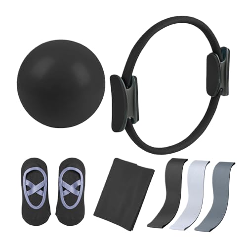 Generico Kit de Pilates – Equipo de ejercicios de yoga | Kit de correa para estiramiento de yoga | para principiantes expertas, mujeres, niñas mayores, atletas, bailarinas, viajeros, salón