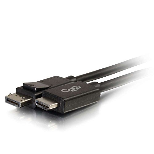 C2G DisplayPort mâle à mâle câble noir 2m idéal pour le télétravail net