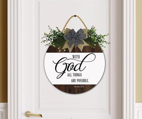 TYmall-Christian Wall Sign-Bible Verse Door Hanger