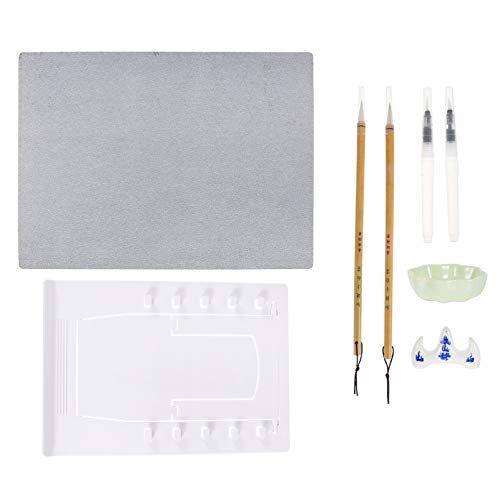 Supvox Tablero de Pintura Al Agua Repetible con Cepillo de Bambú Y Soporte Juego de Dibujo Al Agua sin Tinta para Pintar Bocetos Relajación Meditación Arte Y Atención Plena L
