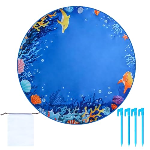 Baby Beach Pool - Alfombra de Remo para niños pequeños, Juguete al Aire Libre Resistente a la | Juguete de Salpicaduras al Aire Libre Plegable, niño de Charco de Playa portátil, Verano al Aire