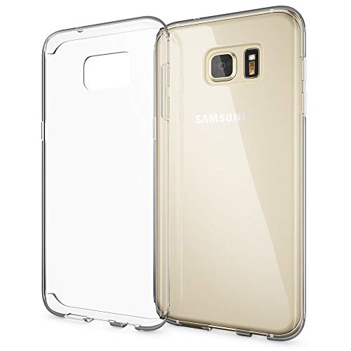 NALIA Custodia compatibile con Samsung Galaxy S7 Edge, Cover Protezione Silicone Trasparente Sottile Case, Gomma Morbido Cellulare Ultra-Slim Protettiva Bumper Guscio - Trasparente