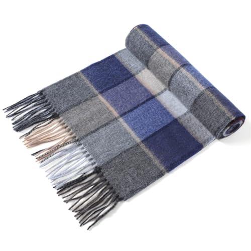 Unisex 100% Wool Scarf for Men Women Warm Winter Scarves2