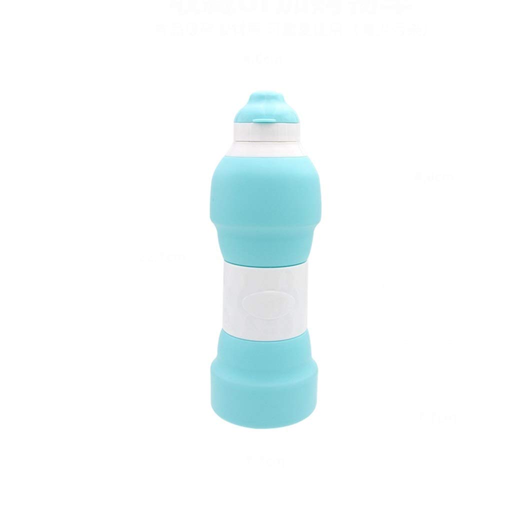 Bottiglia d'Acqua Pieghevole, Semplice Anti-Caduta Gel di Silice Sport All'aperto Tazza di Acqua Portatile (3 Colori)