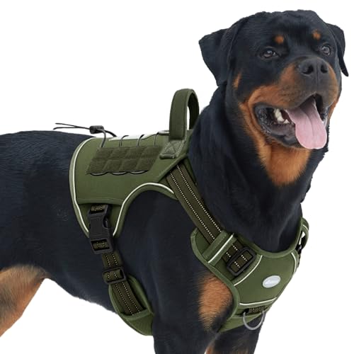 Image of AUROTH Dog Harness for Large Dogs, No Pull Tactical Dog Vest Heavy Duty