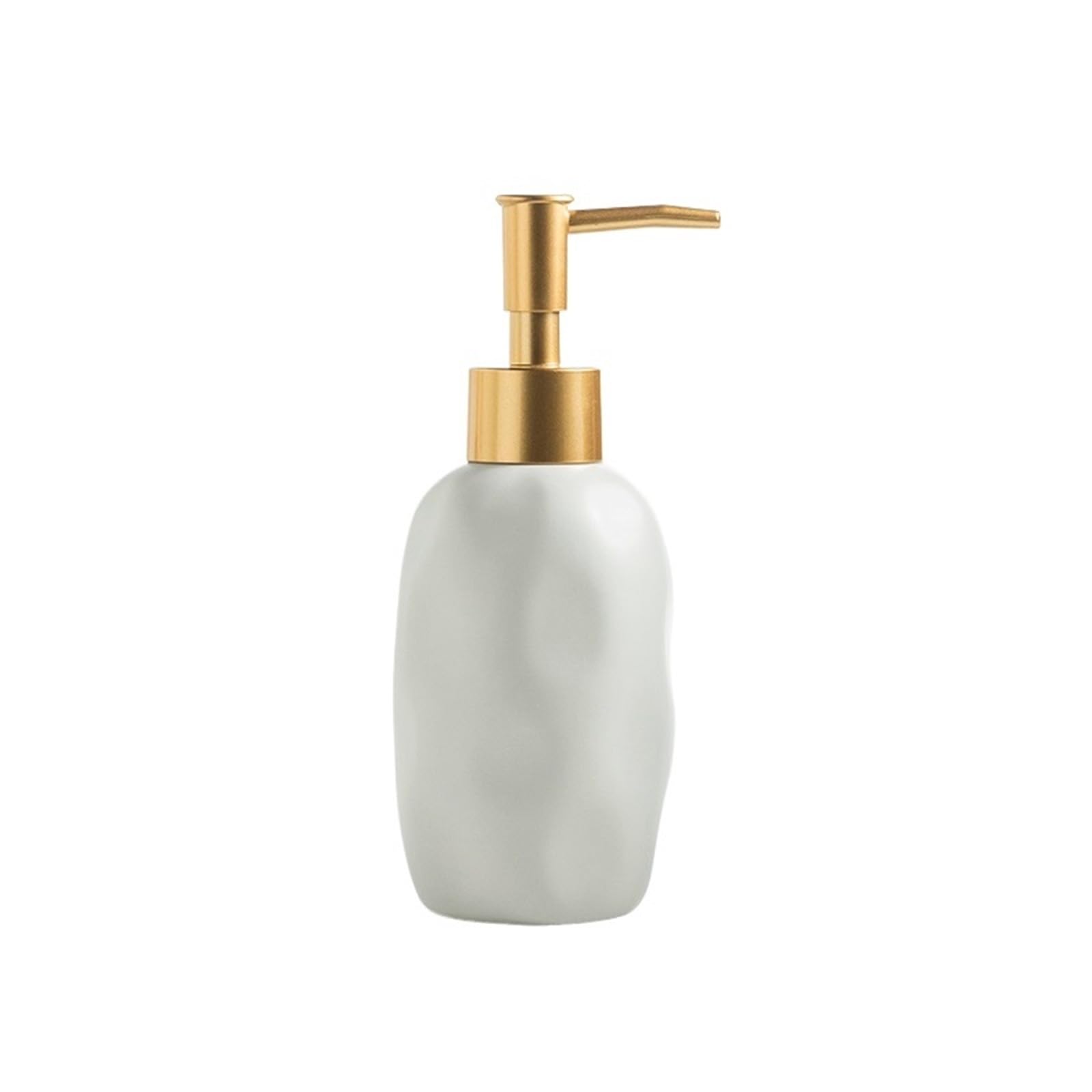 Soap Dispenser Simple Ceramic Soap Dispenser Hotel Club Lotion Press Pump Bottle Bathroom Supplies(White)