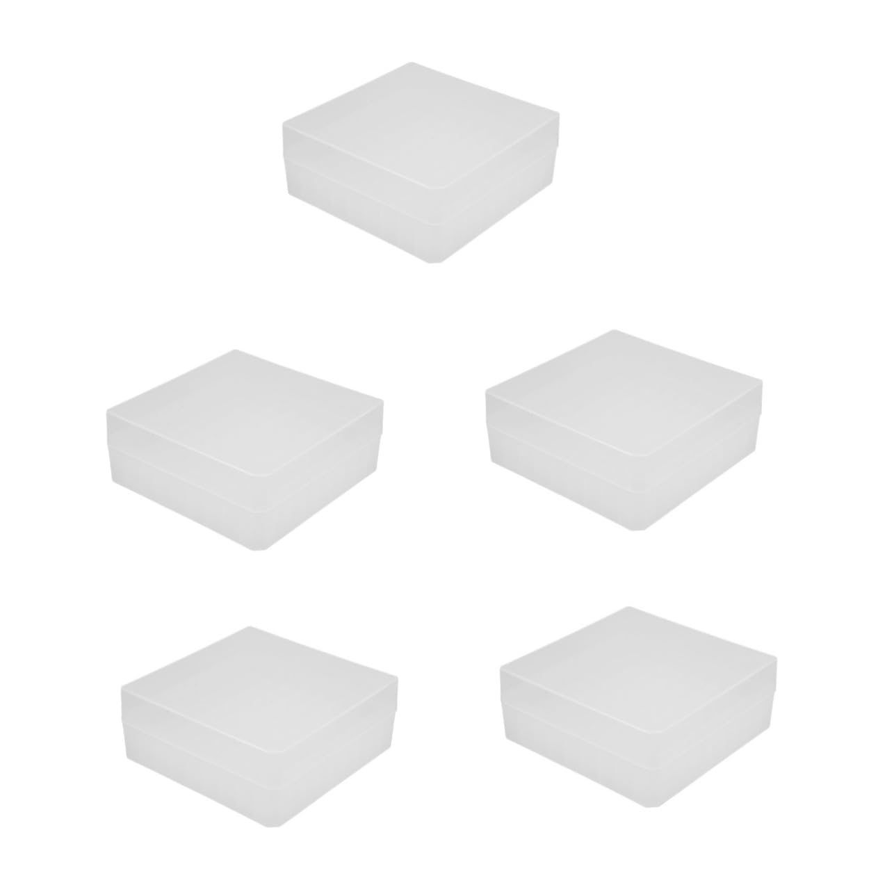 CIYODO 5pcs Box Tube Box Vial Holder Freezer Storage Organizer Microsmall Tube Storage Test Tube Holder Plastic Tube Holder Small Tube Rack Small Tube Freezer Storage Transparent Pp