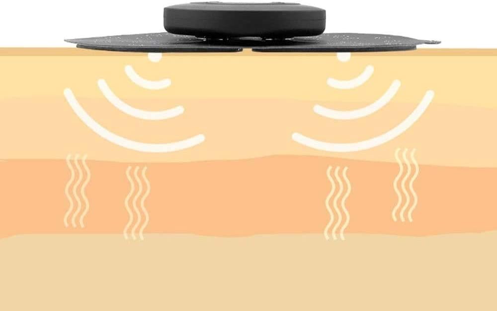 ARTSZY Mini masażer do masażu pleców, szyi, nóg, nadgarstków, stóp | Bezprzewodowy, korpus masażu, podkładka podstawowa, duża podkładka, kabel USB (Color : A)