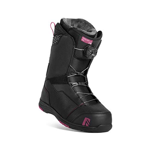 Nidecker x Flow Onyx Boa Coiler Snowboard Boot - Women's Black, 7.5