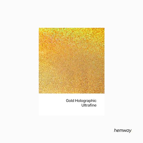 Eco Friendly Biodegradable Glitter, Gold Holographic, Ultrafine (1/128" 0.008" 0.2mm) - Image 2