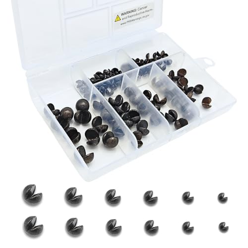 ELLYCIO Fishing Weights, Large Size Split Shot, Round Removable Fishing Sinkers 6 Sizes