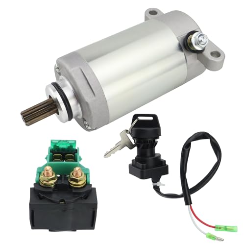 Starter With Relay & Ignition Switch para Kawasaki Bayou 220 KLF220 1996-2002, Bayou 250 KLF250 2003, 21163-1266 18716 miniatura 1