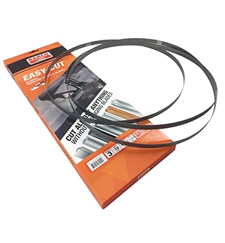 Lot de 3 lames de scie à ruban portative pour découpe de métal