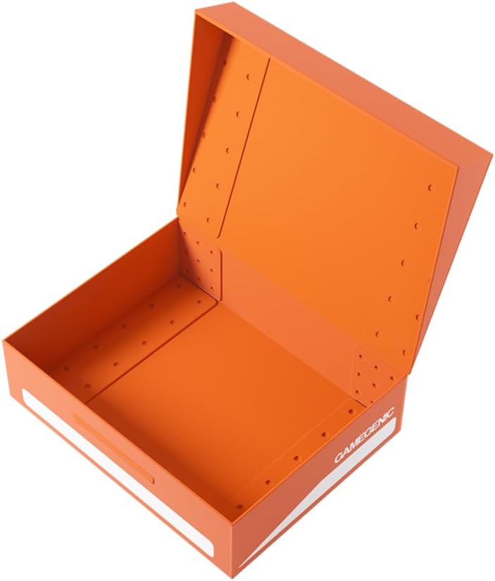 Gamegenic Token Holder | Protect and Store Game Tokens | Durable Storage Box for Tokens, Dice, Cards and other Game Accessories | Compatible with Board Games, LCG and TCGs | Orange Color | Made