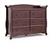 Storkcraft Avalon 6 Drawer Universal Dresser, Cherry, Kids Bedroom Dresser with 6 Drawers, Wood and Composite Construction, Ideal for Nursery Toddlers Room Kids Room